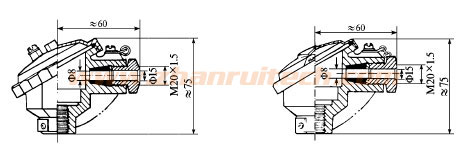 熱電偶接線線盒結(jié)構(gòu)(圖)