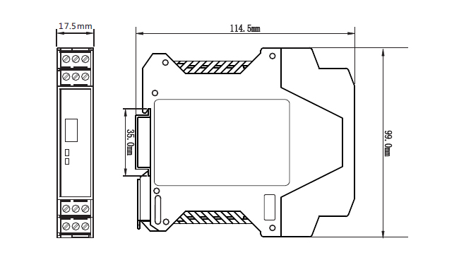 ZR-30溫度隔離器尺寸圖 ZR-30溫度隔離器尺寸圖